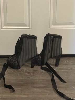 High Block Heels Customized Wednesday Addams Goth